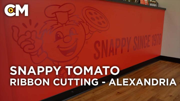 Thumbnail image for Alexandria Snappy Tomato Pizza Ribbon Cutting